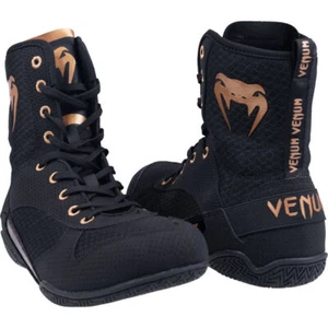 NEW Venum Elite Black/Bronze Boxing Shoes - Picture 1 of 30