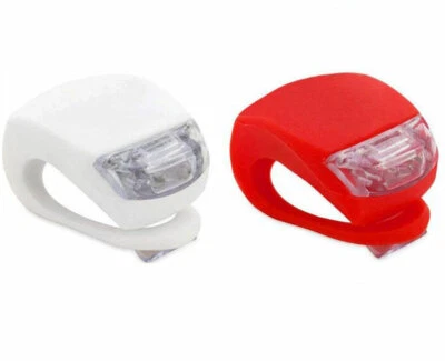 VETRINEINRETE 2 luci led per bicicletta faro bici stop posteriore anteriore lampade sicurezza