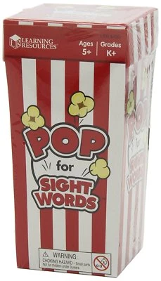 NEW Pop for Sight Words Game includes 100 Cards Learning Resourses Sightword 565 - Image 1 of 2