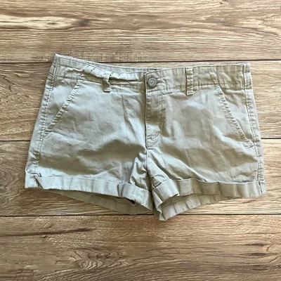 Aeropostale Midi Khaki Shorts Size 10 - Image 1 of 4