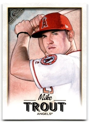 2018 Topps GALLERY Mike Trout Los Angeles Angels #100 - Image 1 of 2
