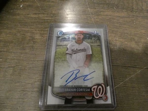 Bowman Chrome Brayan Cortesia Chrome Prospect Auto 2025 #CPA-BC Nationals - Imagen 1 de 4