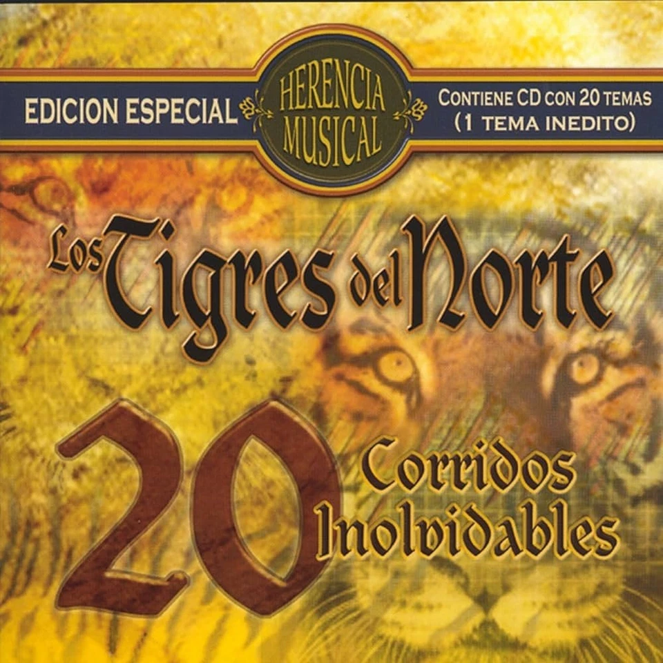 LOS TIGRES DEL NORTE 20 CORRIDOS INOLVIDABLES CD NEW SEALED Foto 1 de 1