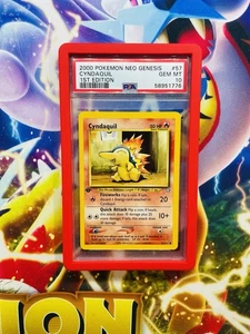 PSA 10 GEM MINT Cyndaquil 57 Neo Genesis 1st Edition Pokemon Card - Picture 1 of 2