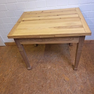 Küchentisch Esstisch Schreibtisch zum ausziehen um 1920 Weichholz - Bild 1 von 9