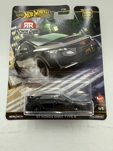 Hot Wheels Car Culture Ronin Run II '07 Honda Civic Type R BLACK CHASE 0/5 - Picture 1 of 7