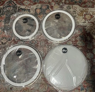 DW Tom And Coated Snare Head 带调谐系列 - 10,12,2-14 英寸(4 件装)套装 — 第 1/4 张图片