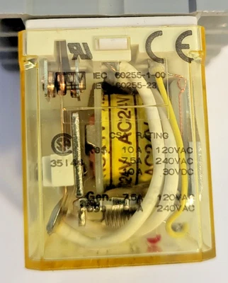 Idec RH4B-UL 24V AC Relay w/ Protective Terminal Block Used Japan Industrial - Image 1 of 2
