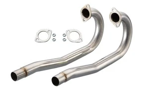 Vintage Speed Stainless Steel J Tubes 38mm VW Beetle Karmann Ghia T2 Split Bus - Picture 1 of 1