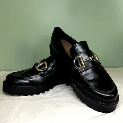 H&M Women’s Black Chunky Loafers US Size 10 - Image 1 of 4