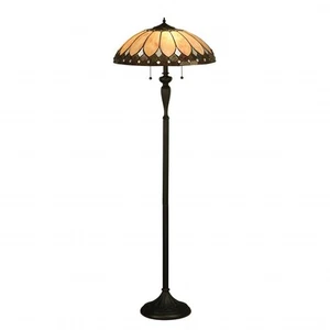 Tiffany Table Light Floor Bronze Brooklyn 2 Dark Interiors 1900 63972 - Picture 1 of 10