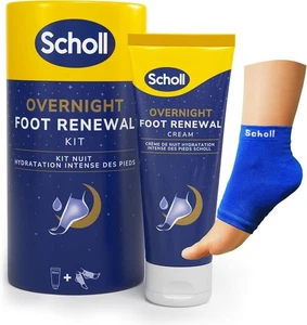 Scholl Overnight Fußpflege-Set, Creme 60ml, Gel-Fersensocken, Für Trockene Füße. - Bild 1 von 7