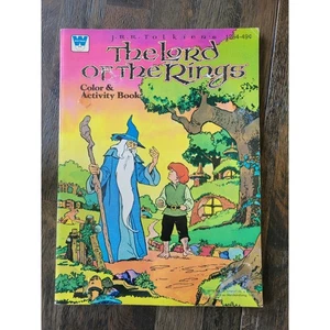 Vintage 1979 The Lord of The Rings Coloring & Activity Book JRR Tolkien - Bild 1 von 10