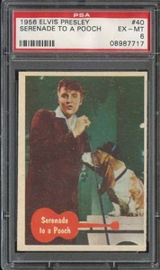1956 TOPPS ELVIS PRESLEY #40 SERENADE TO A POOCH PSA 6 *DS15382 - Picture 1 of 2
