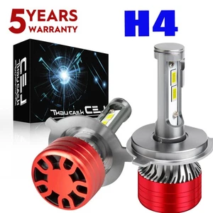 Upgrade H4 9003 Super White 120W Kit LED Headlight Bulbs High Low Beam Combo - Picture 1 of 17