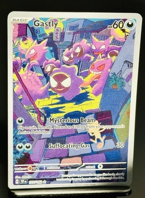 Pokemon TCG Gastly 177/162 Temporal Forces Illustration Rare NM - Image 1 of 2
