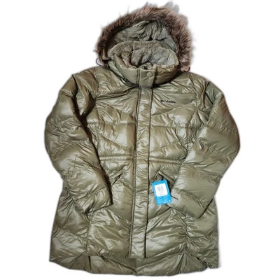 Chaqueta media Columbia Peak to Park II - 1x para mujer, verde piedra, con capucha, nueva con etiquetas Foto 1 de 4