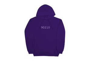 Travis Scott 90210 Monochrome Hoodie Purple 2015 (TSCJ-HD024) Men's Size S-2XL - Picture 1 of 2