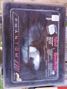 VINTAGE PLANO PHANTOM III 1464 FISHING TACKLE BOX DOUBLE SIDED EVERYTHING WORKS - Picture 1 of 4