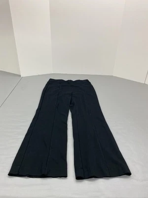 INC International Concepts Pants Womens Medium Black Flare Pull On Stretch Nylon - Image 1 of 4