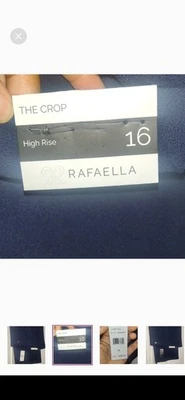 Rafaella широкие укороченные брюки темно-синий 16 🆕 - Изображение 1 из 4