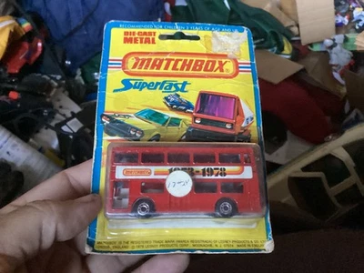 1975 MATCHBOX LESNEY SUPERFAST #17 1953-1978 LONDONER LONDON BUS NEW ON CARD - Image 1 of 2