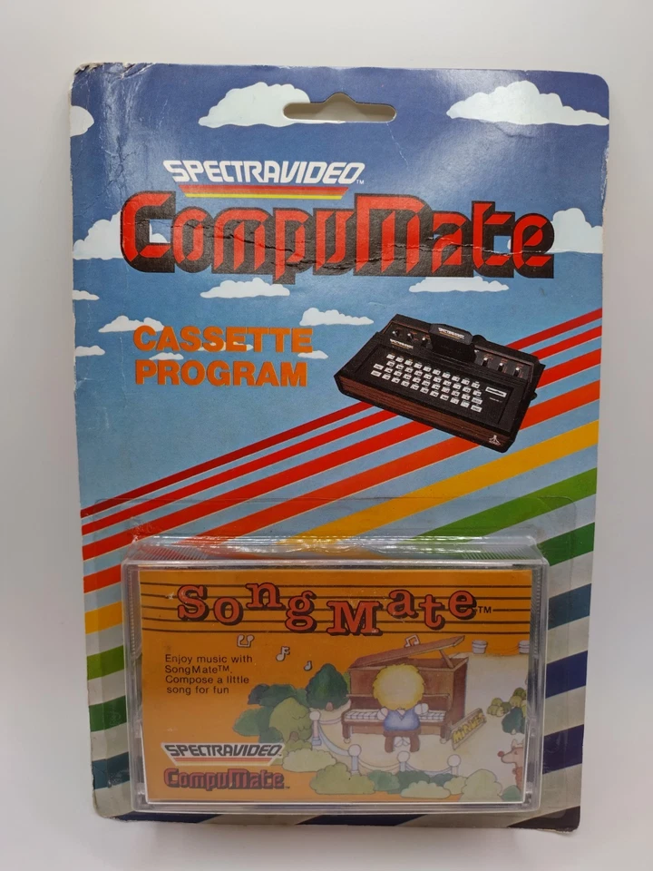 Atari 2600 VCS SongMate SPECTRAVISION COMPUMATE CASSETTE PROGRAM SEALED - Image 1 of 4