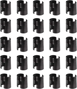 Clip per Scaffale a Filo per Palo 3/4", Clip per Blocco Scaffali a Filo 25 Paia 50 Pezzi - Foto 1 di 12