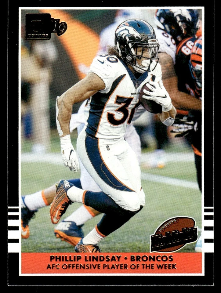 2019 Donruss Highlights Phillip Lindsay #H-17 - Image 1 of 2