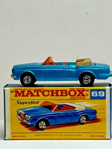 Matchbox Superfast No. 69 Rolls Royce Silver Shadow with Original Box, Nice - Picture 1 of 15