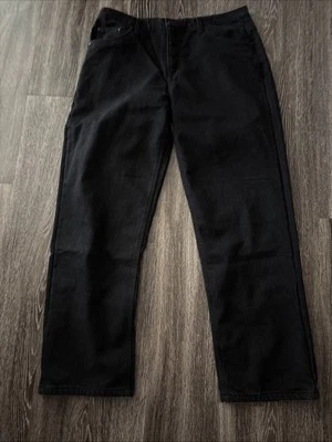 Pantalones forrados de franela negros rojos Smiths Workwear 38 x 32 elásticos nuevos sin etiquetas  Foto 1 de 4