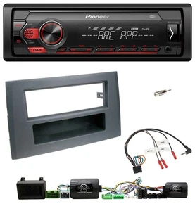 Pioneer DAB 1DIN MP3 Lenkrad USB Autoradio für Volvo XC 90 2004-2014 anthrazit - Bild 1 von 8