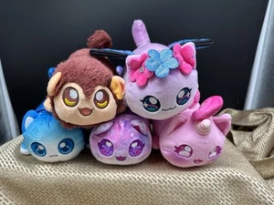 Aphmau Meemeows Plush Lot Of 5 Fairy Pierce Galaxy Bubblegum Unicorn Monkey EUC - Picture 1 of 13