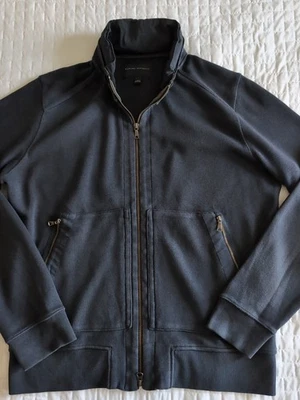 Banana Republic Hombre Cremallera Completa Sudadera Chaqueta Con Capucha Embalable Azul Marino L Foto 1 de 4