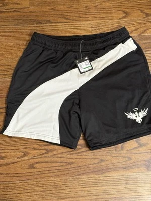 Puma X Melo Flare Shorts Lined 621723 01 Size Large black/white NWT - Image 1 of 4