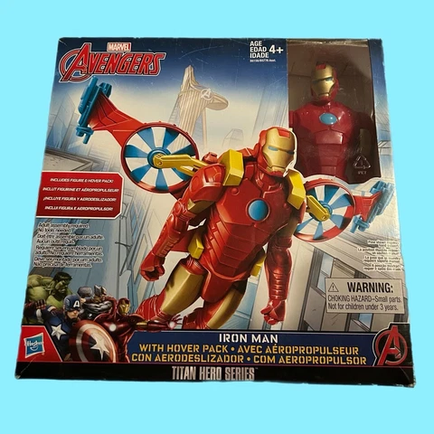 Marvel Avengers Titan Hero Series Iron Man With Hover Pack Cover