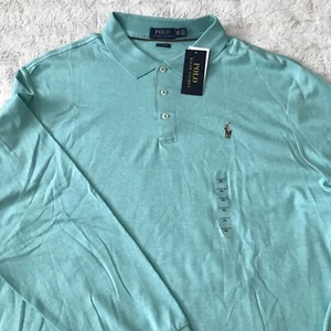 NWT Polo Ralph Lauren Men’s Green Size XXL/TTG Pony Custom ClassicFit Long Sleev - Picture 1 of 9