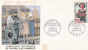 FRANCE 1965 FDC CAMPAGNE DE L'ACCUEIL ET DE L'AMABILITE YT 1449 - Imagen 1 de 1