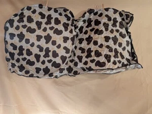 Cow Print Car Windshield Sun Shade Foldable UV Protector 59"x27" - Used - Picture 1 of 2