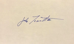 Autograph John TRAVOLTA on 13x7.5 Card Saturday Night Fever OSCAR 20-1 XYZ - Picture 1 of 1