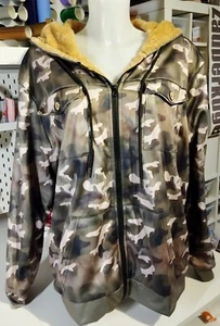 NEU - Hoodie Hooded Sweatshirt Camo Teddyfutter Größe L - Bild 1 von 2