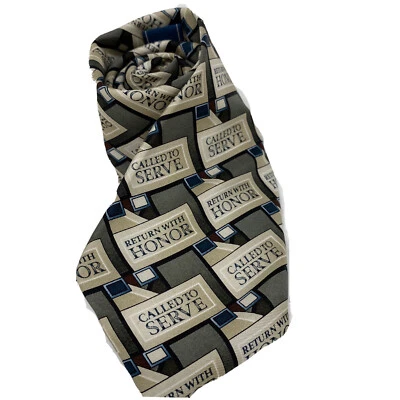 Corbata militar Eagle llamada a servir devolución con corbata de seda de honor militar Foto 1 de 4