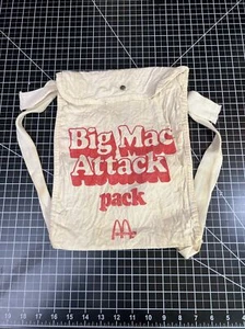 Mochila de Lona McDonalds Big Mac Attack Pack Bolso de Mano Publicidad Promoción - Imagen 1 de 14