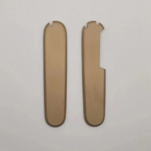 1 Pair Brass Knife Handle Scales for 91 mm Victorinox Swiss Army Knives - Picture 1 of 10