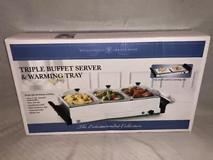 Sensio Bella Cucina 13337 Triple Buffet Server and Warming Tray Brand New In Box - Picture 1 of 11