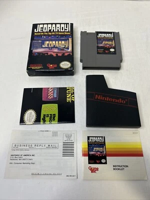 Jeopardy - (NES, 1987) *CIB* VGC* Black Seal* Great Condition Z3 - Image 1 of 4