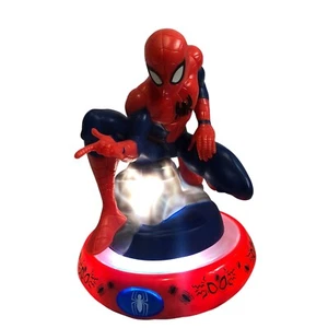 Marvel Spiderman Battery Operated Nightlight Works 2021 Lights Up 9" tall CLEAN - Picture 1 of 6
