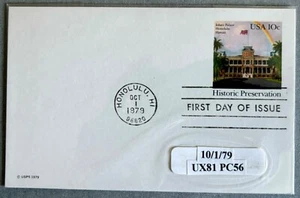 US Stamped Postcard 1979.  UX81.    10c.  FDC - Picture 1 of 1