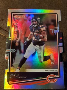 2020 Donruss Press Proof Silver Die-Cut #58 David Montgomery #19/75