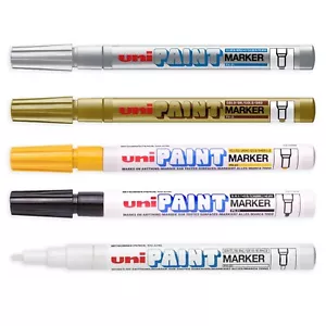 Uni-Ball Paint Marker Pen Fine Bullet Tip PX-21 - Pack of 3 - By Colour or Mixed - Picture 1 of 12